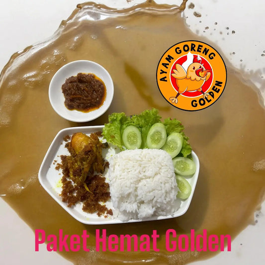 Paket Hemat Golden : AYAM SAYAP + NASI